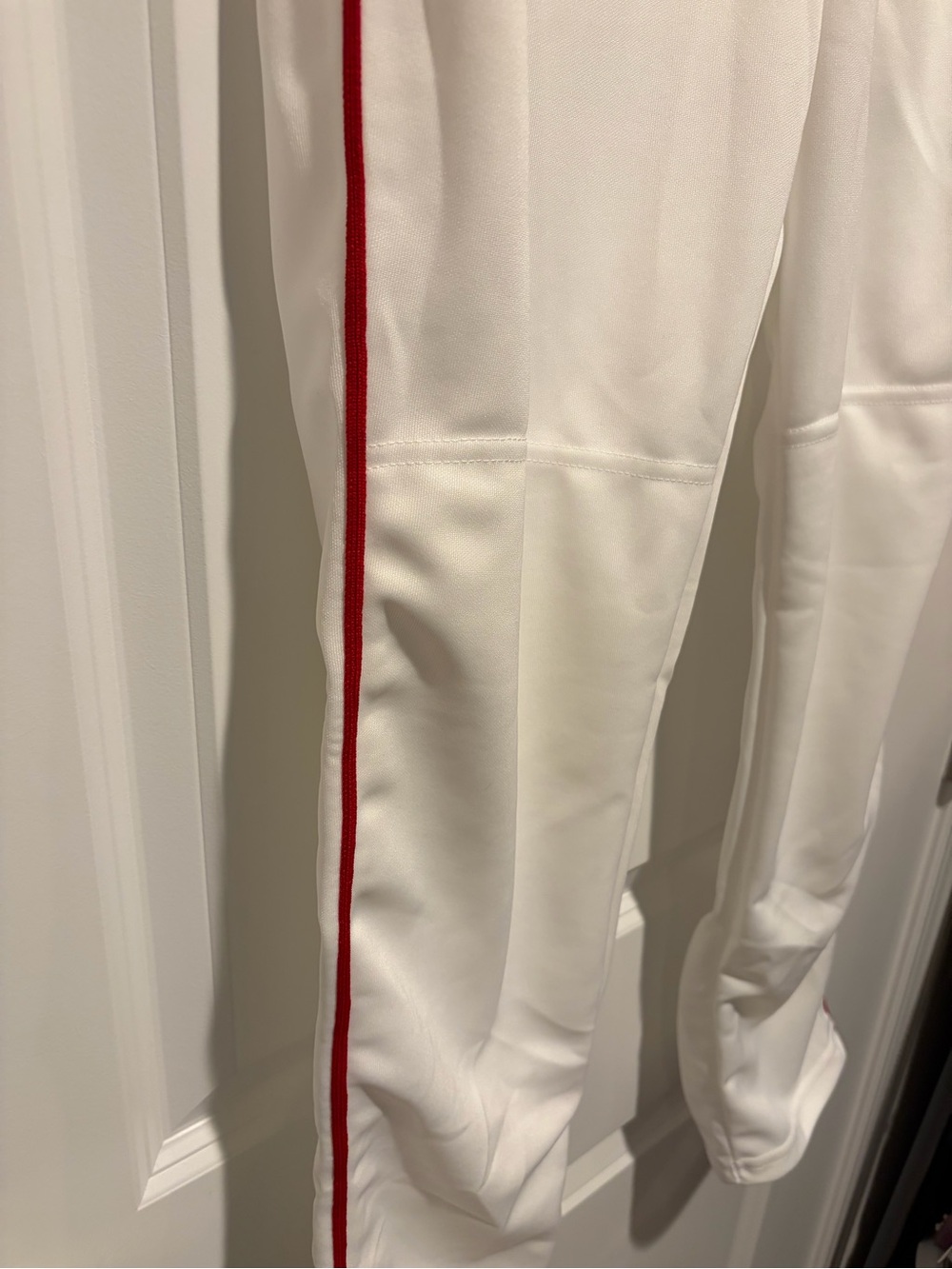 Baseball Pants NWOT YXL Alleson White with Red Piping